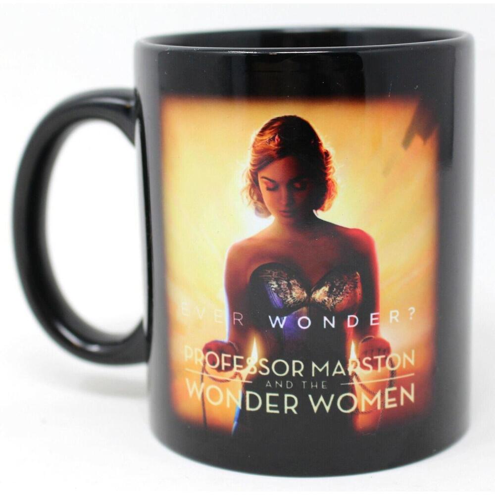 Ever Wonder Woman Professor Marston Black Coffee Mug Cup DC Comics